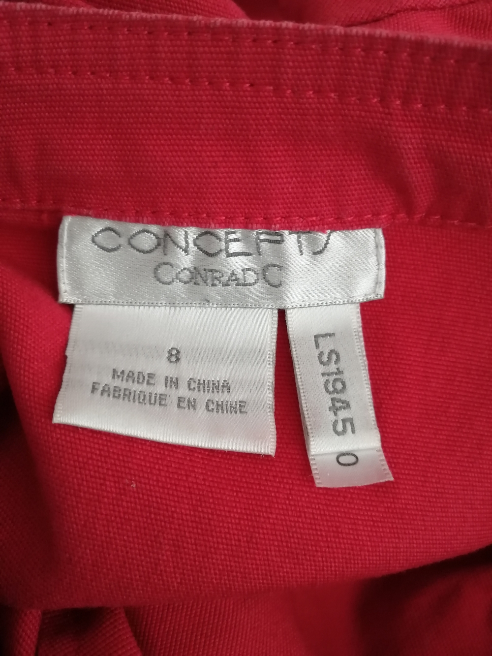 Women's Crimson Stand-Collar Button Jacket - Picture 5 of 7